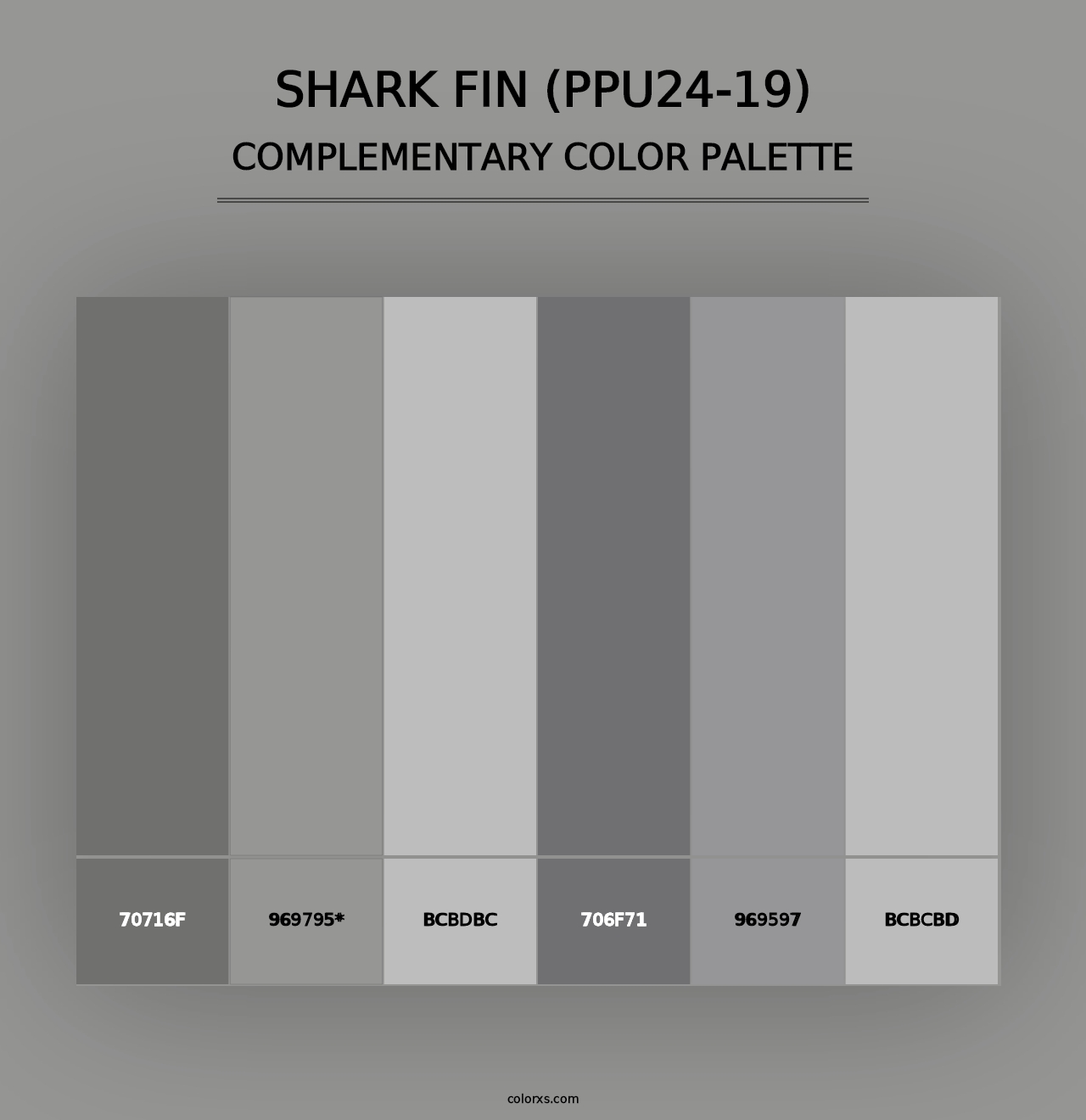 Shark Fin (PPU24-19) - Complementary Color Palette