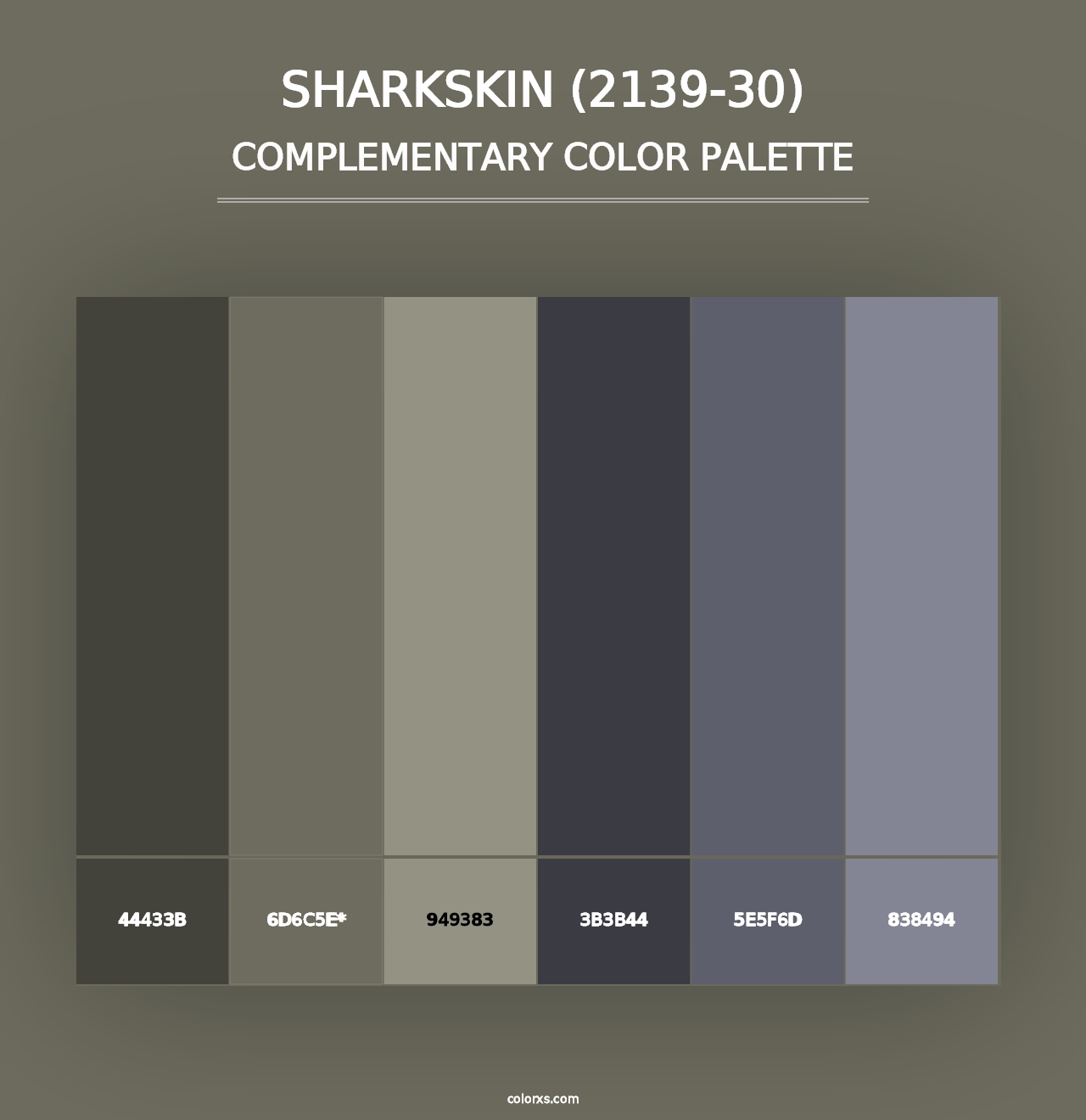 Sharkskin (2139-30) - Complementary Color Palette