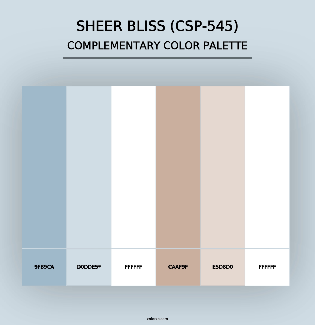 Sheer Bliss (CSP-545) - Complementary Color Palette