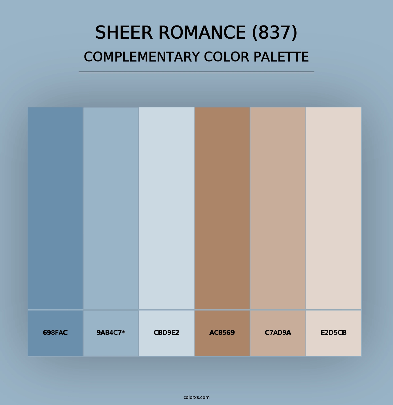 Sheer Romance (837) - Complementary Color Palette