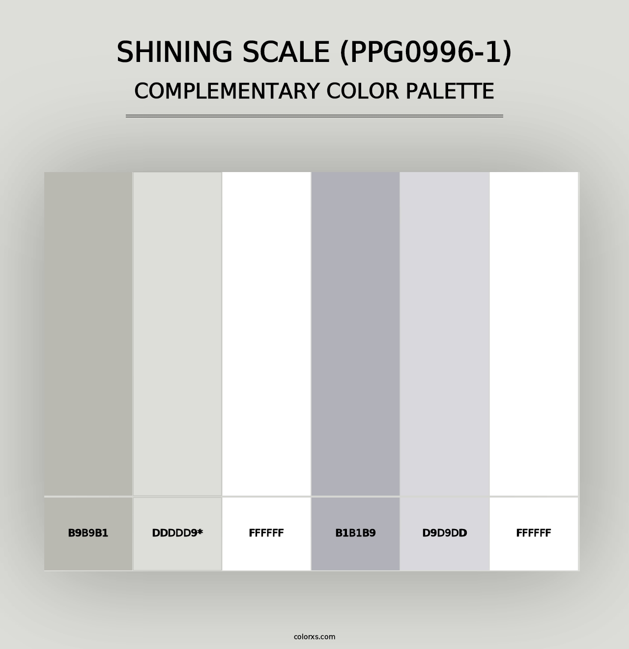 Shining Scale (PPG0996-1) - Complementary Color Palette