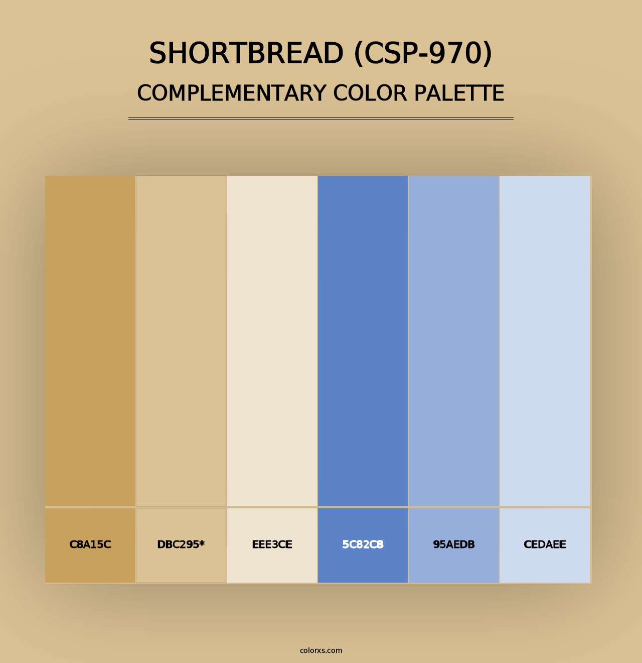 Shortbread (CSP-970) - Complementary Color Palette