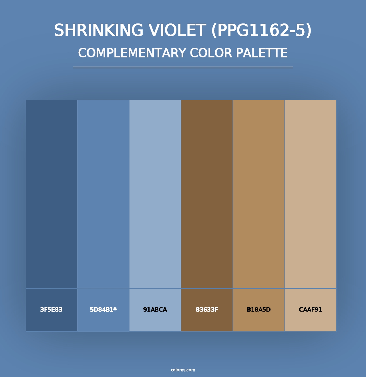 Shrinking Violet (PPG1162-5) - Complementary Color Palette