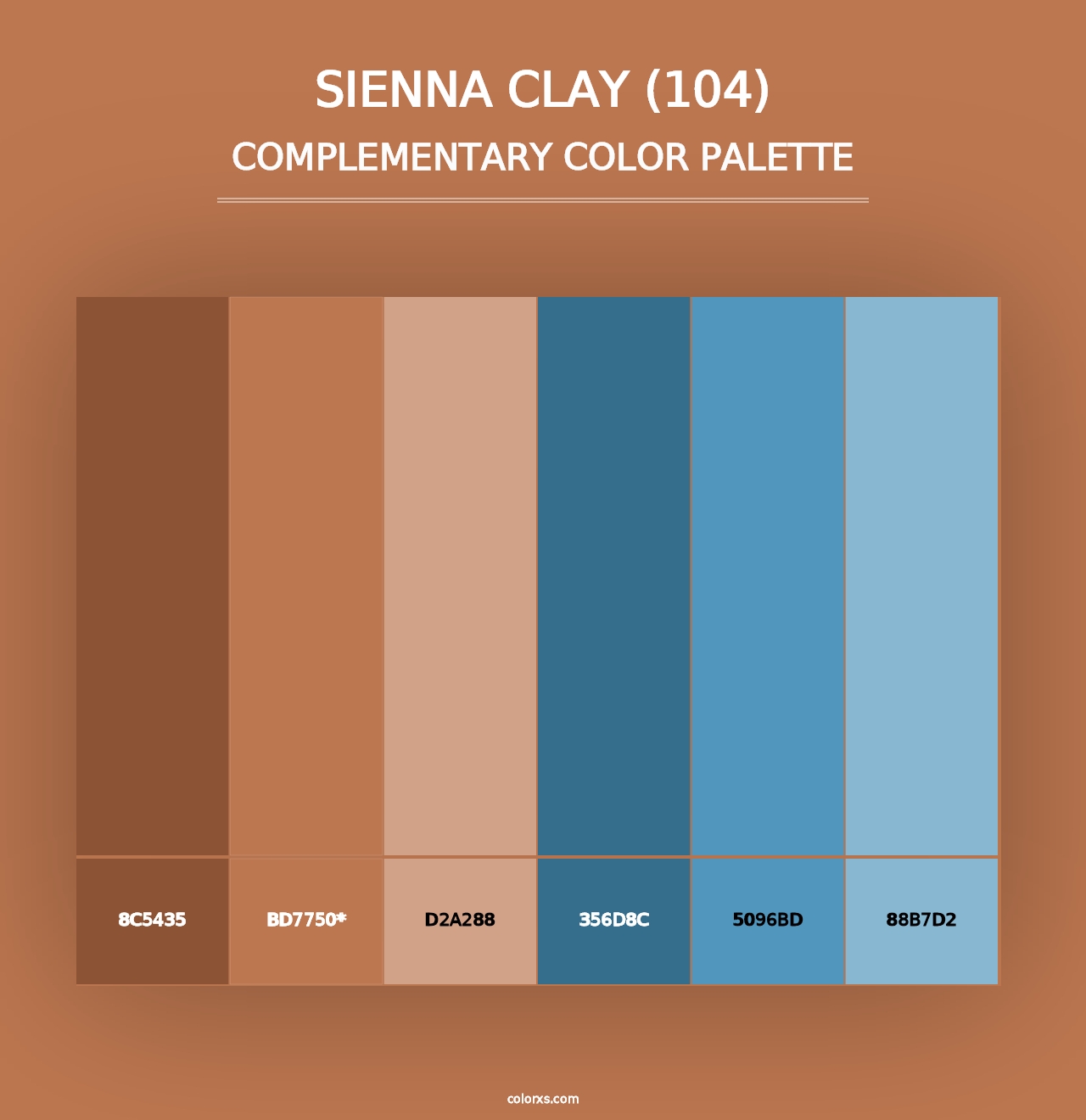 Sienna Clay (104) - Complementary Color Palette