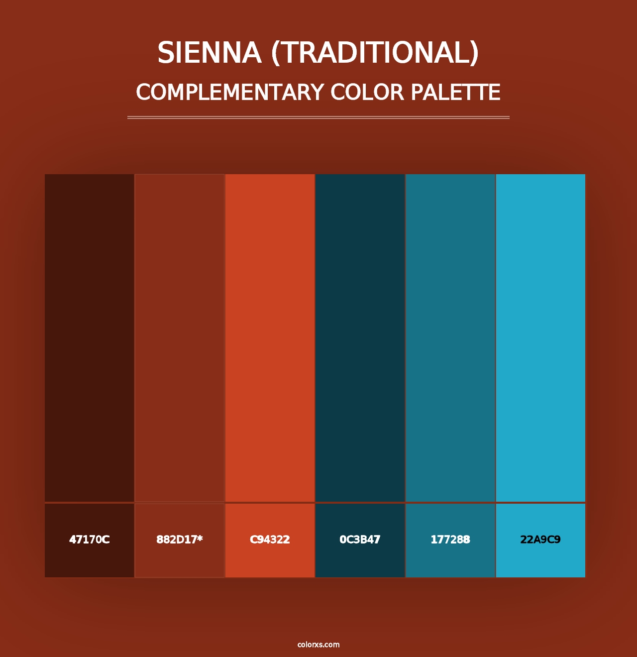 Sienna (Traditional) - Complementary Color Palette