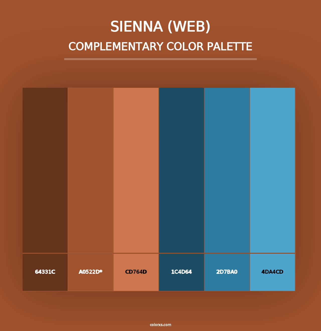 Sienna (Web) - Complementary Color Palette