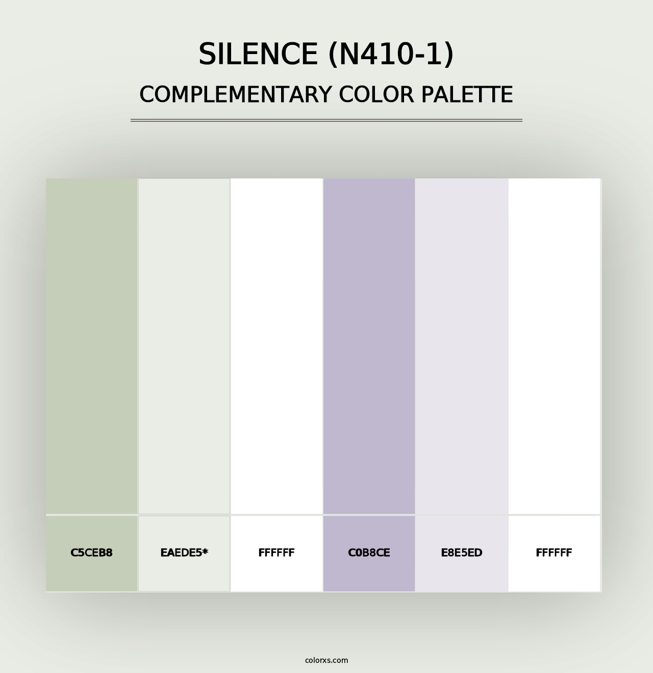 Silence (N410-1) - Complementary Color Palette