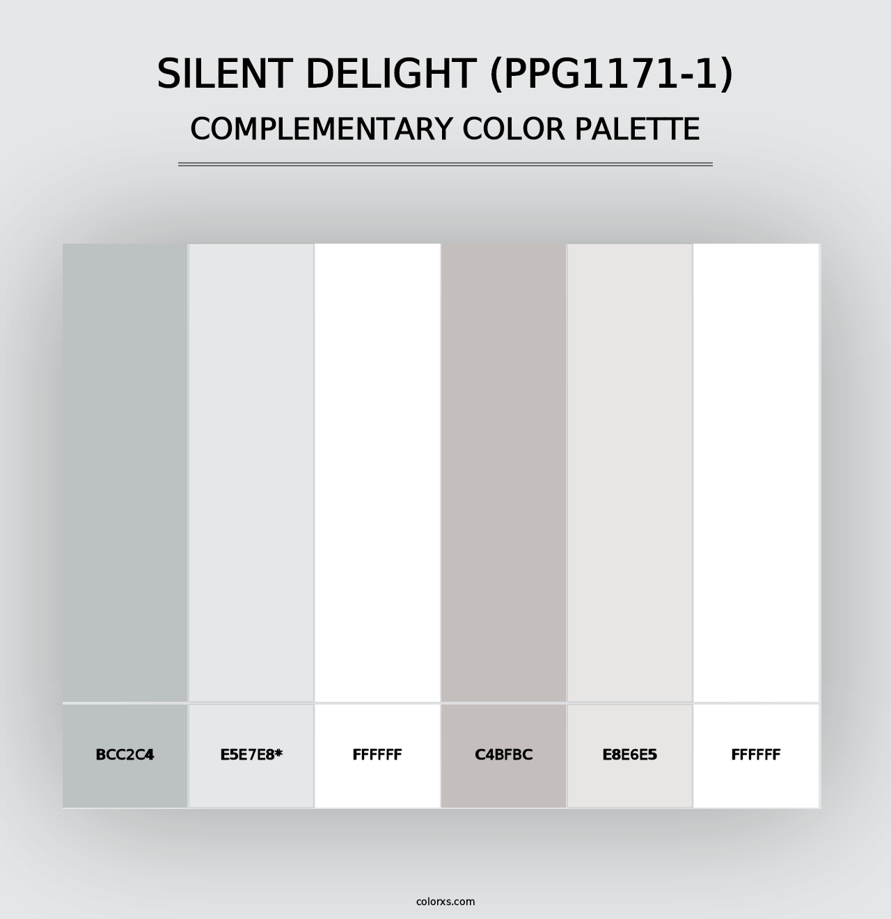 Silent Delight (PPG1171-1) - Complementary Color Palette