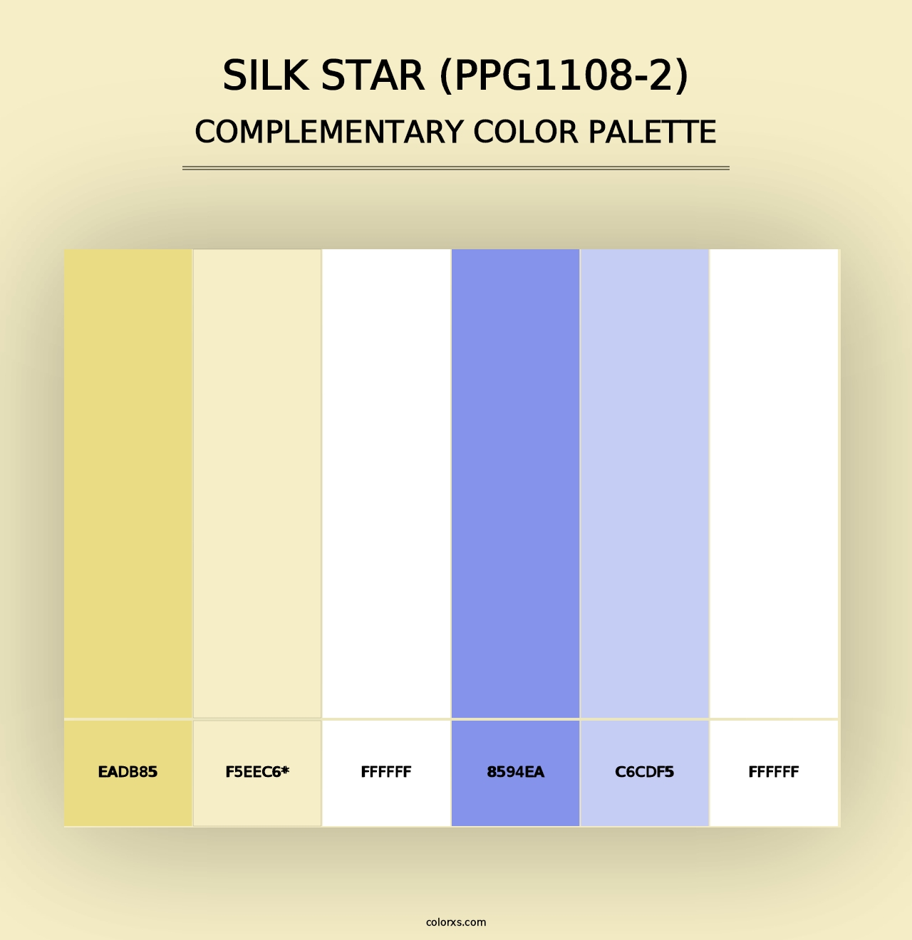 Silk Star (PPG1108-2) - Complementary Color Palette