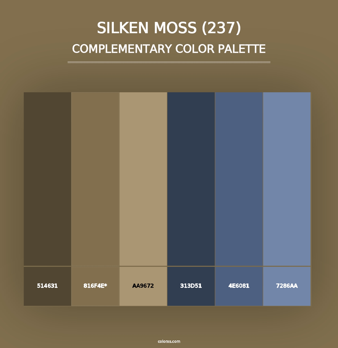 Silken Moss (237) - Complementary Color Palette