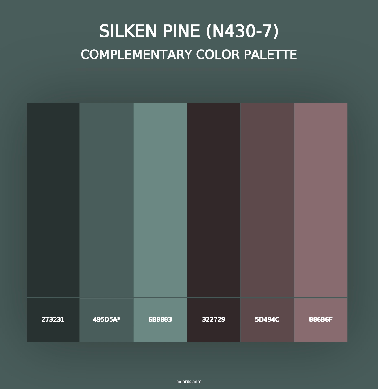 Silken Pine (N430-7) - Complementary Color Palette