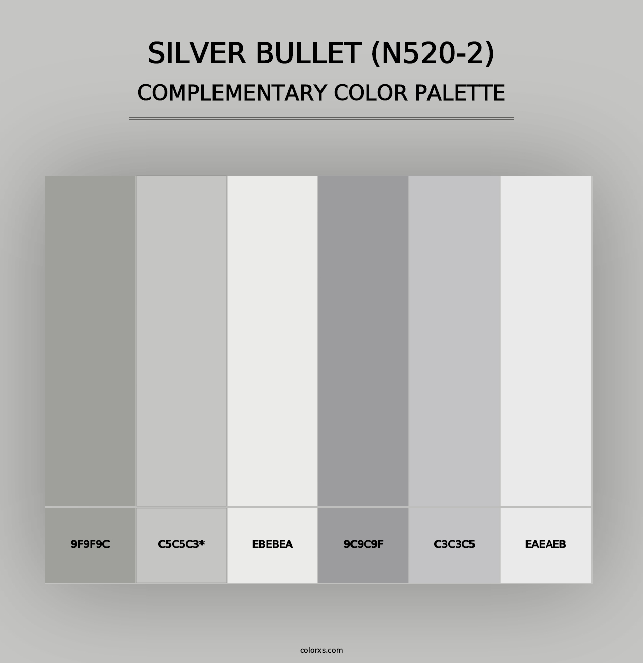 Silver Bullet (N520-2) - Complementary Color Palette