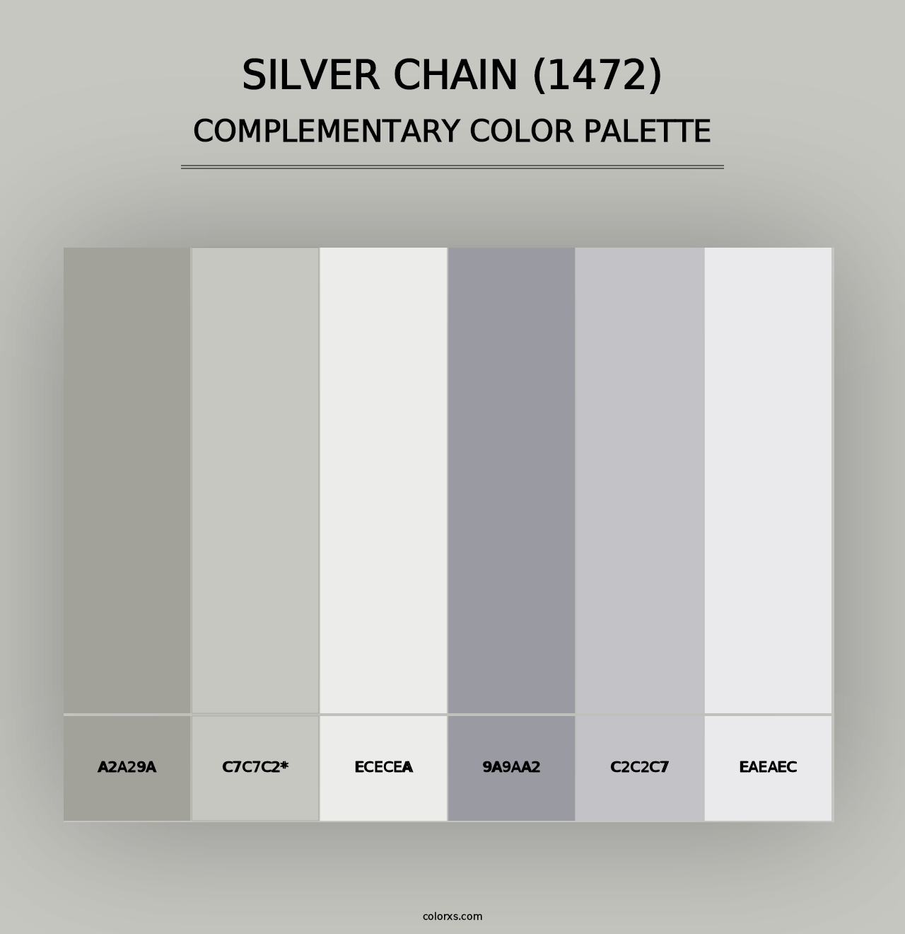 Silver Chain (1472) - Complementary Color Palette