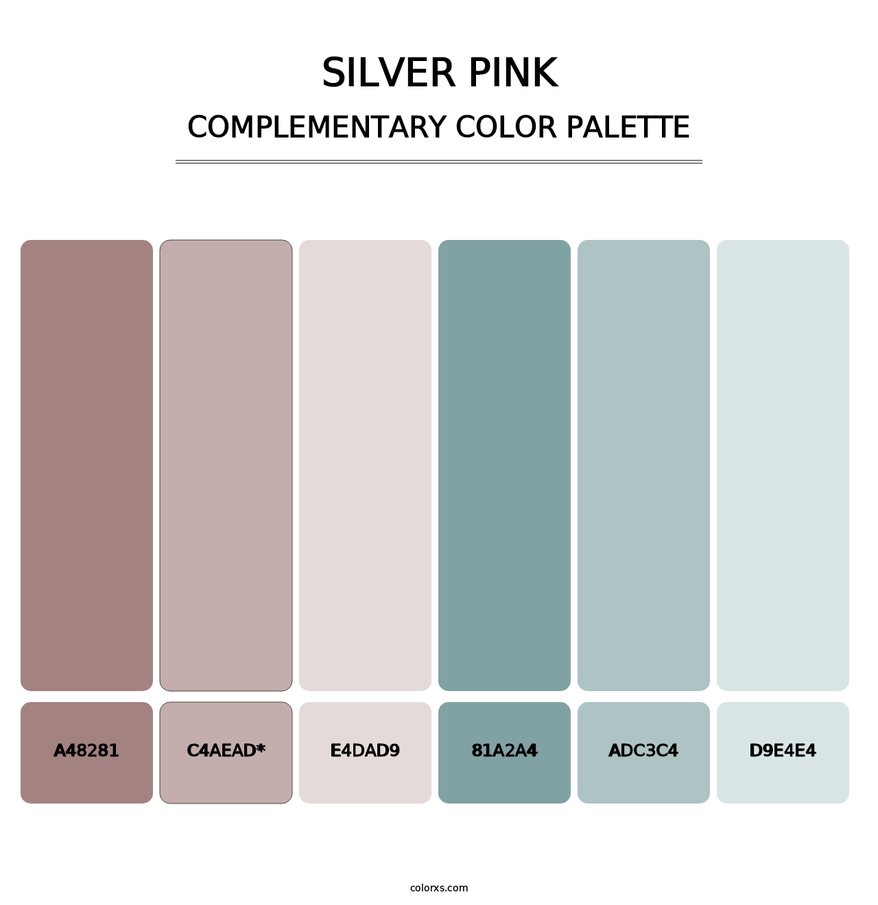 Silver Pink - Complementary Color Palette