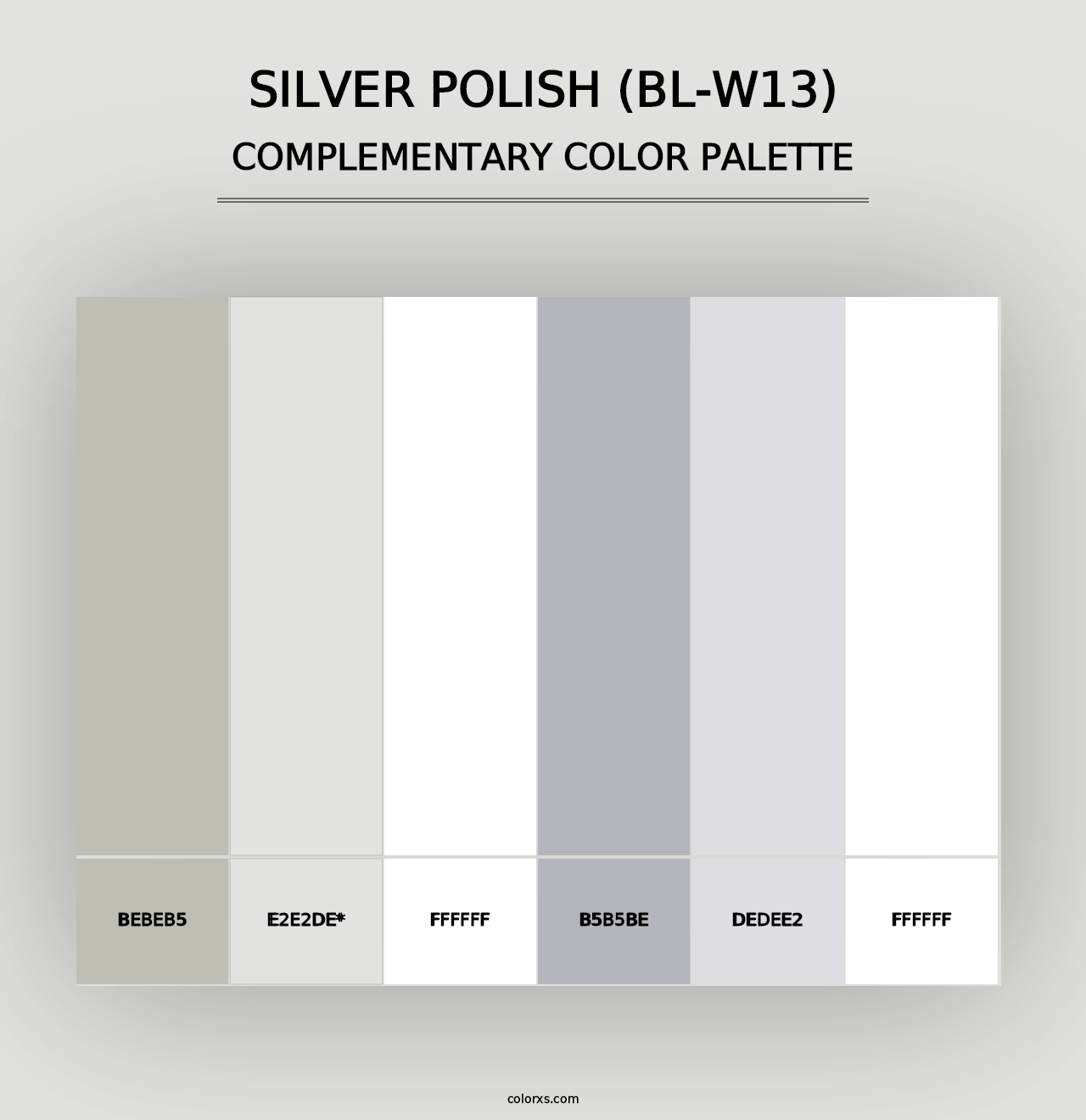 Silver Polish (BL-W13) - Complementary Color Palette