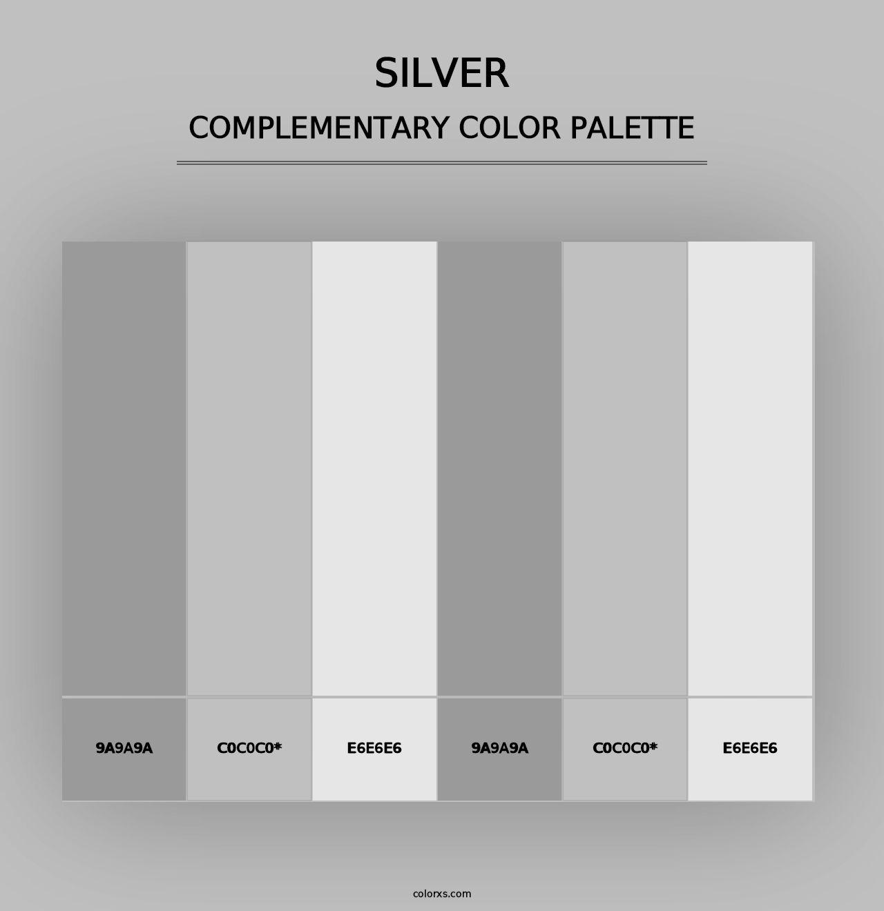 Silver - Complementary Color Palette