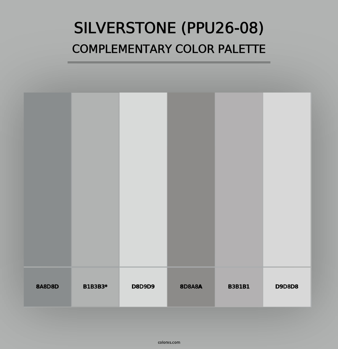 Silverstone (PPU26-08) - Complementary Color Palette