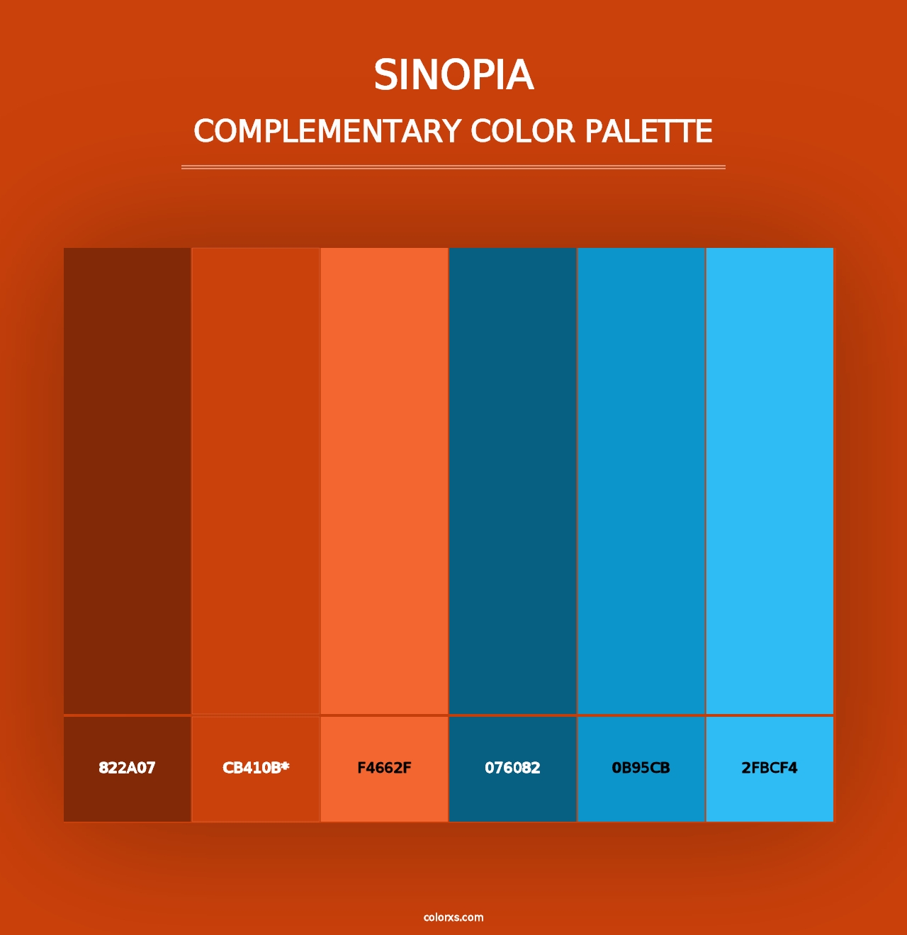 Sinopia - Complementary Color Palette