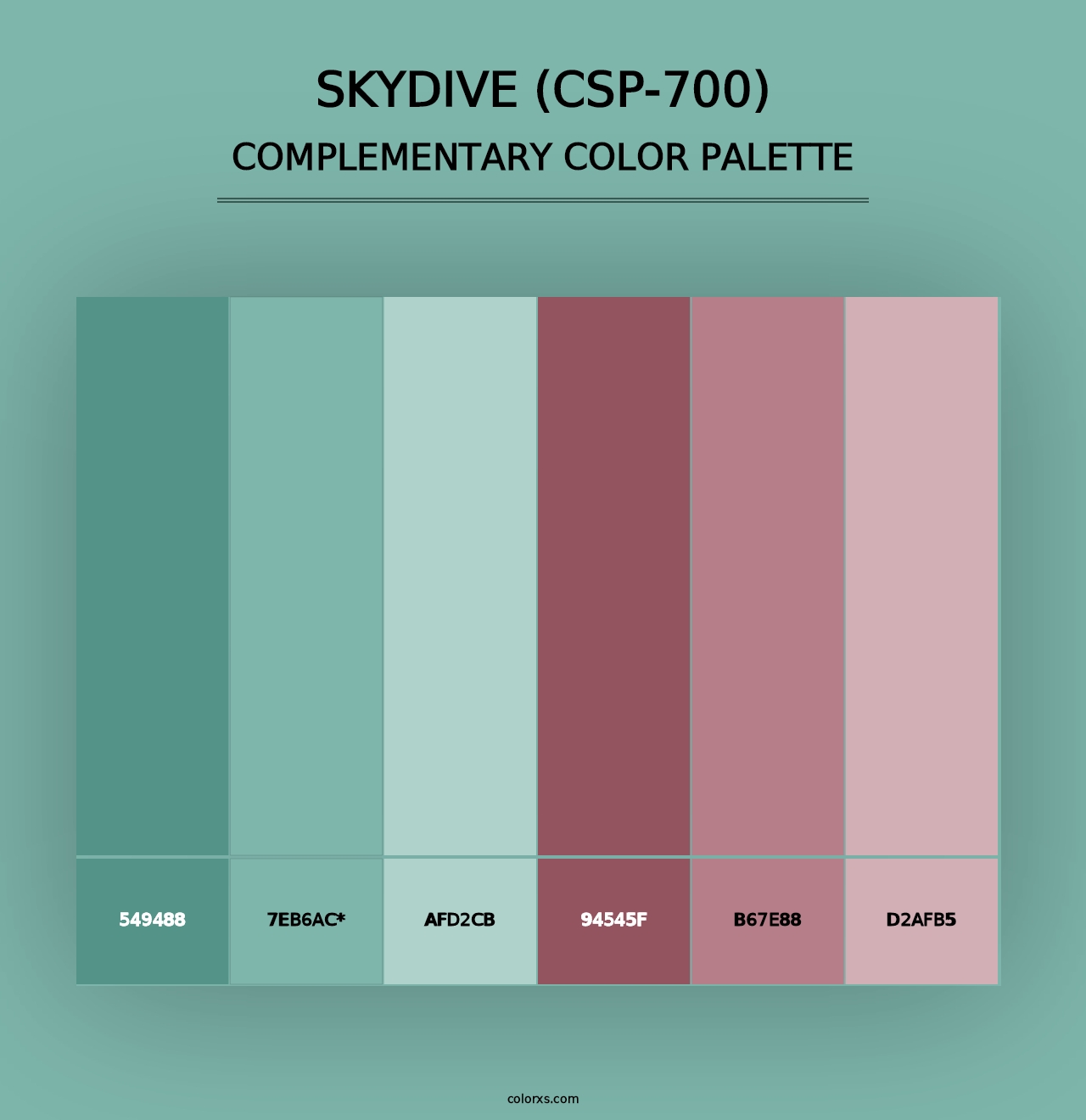 Skydive (CSP-700) - Complementary Color Palette