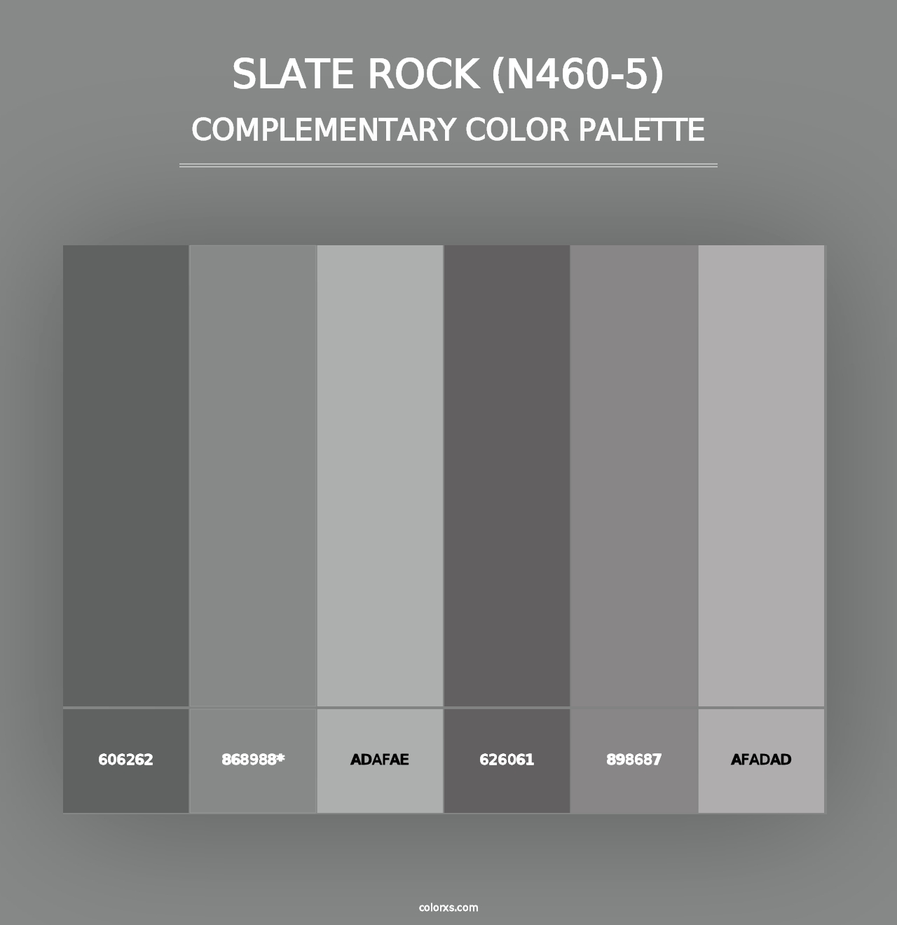 Slate Rock (N460-5) - Complementary Color Palette