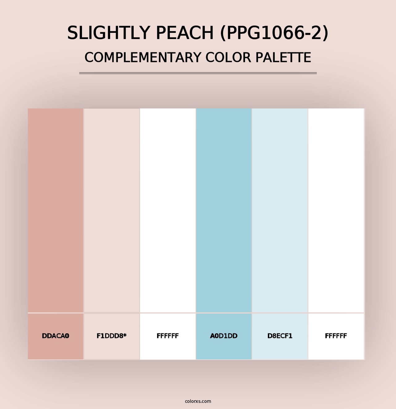 Slightly Peach (PPG1066-2) - Complementary Color Palette