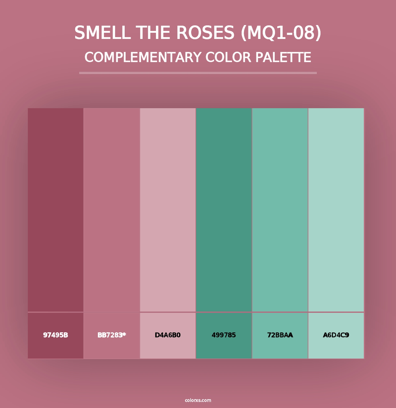 Smell The Roses (MQ1-08) - Complementary Color Palette