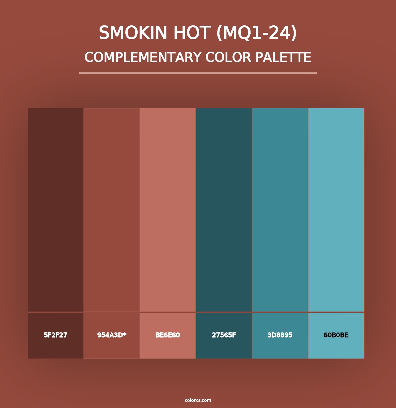 Smokin Hot (MQ1-24) - Complementary Color Palette