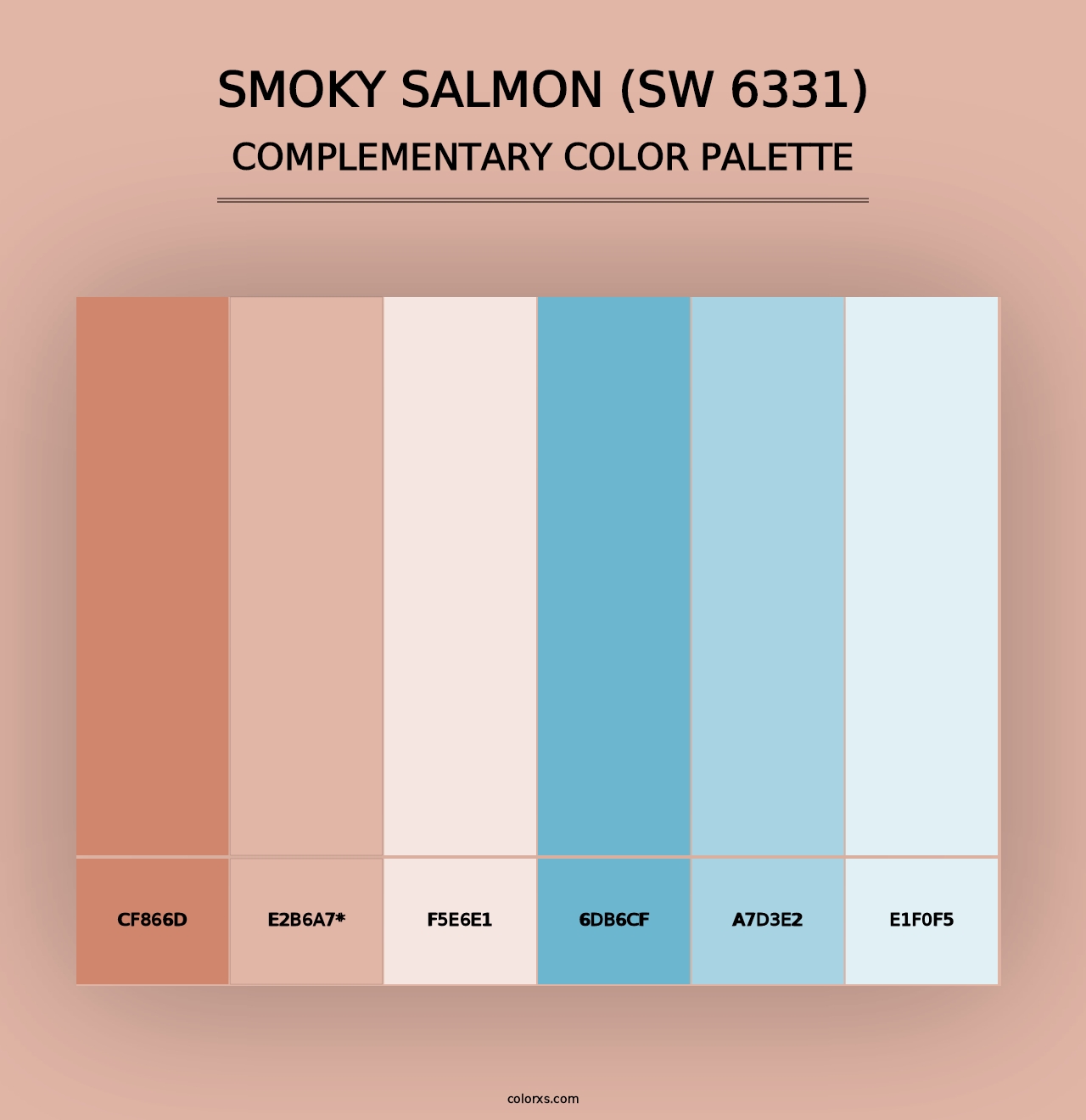 Smoky Salmon (SW 6331) - Complementary Color Palette