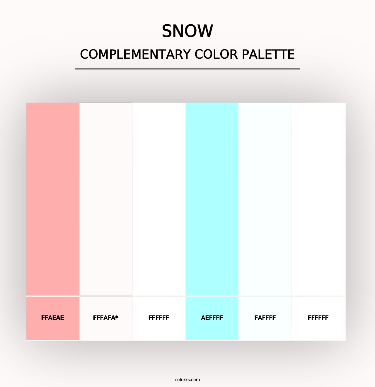 Snow - Complementary Color Palette