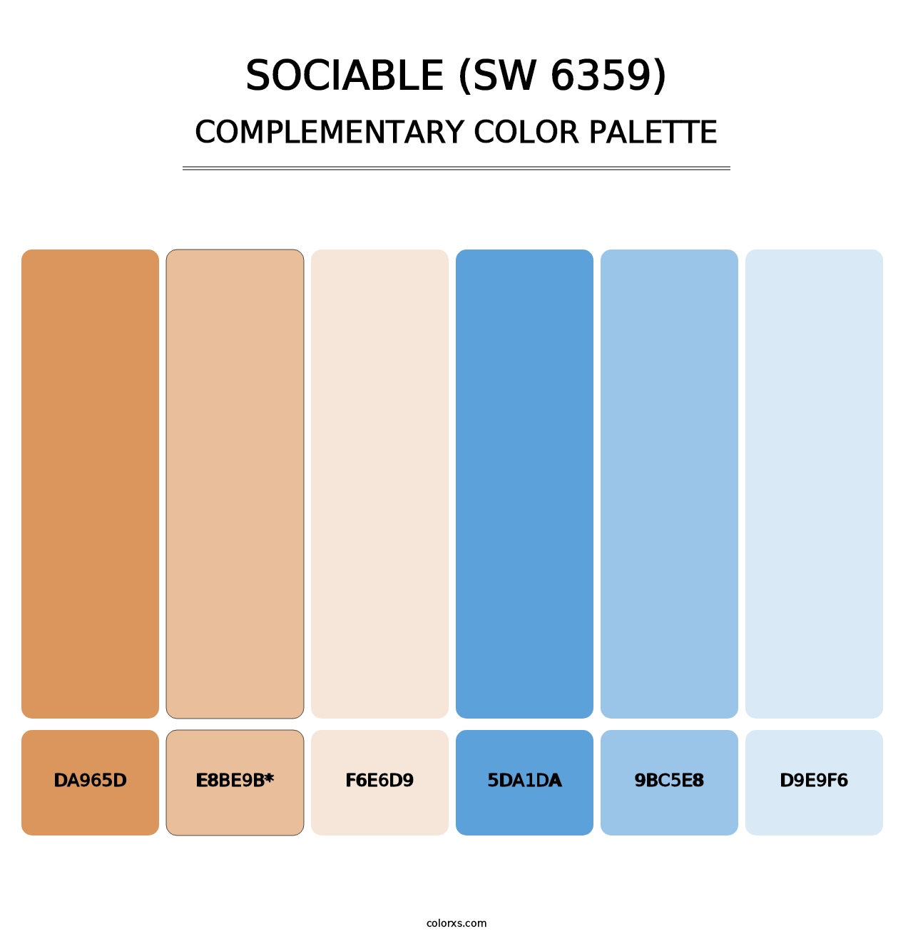 Sociable (SW 6359) - Complementary Color Palette