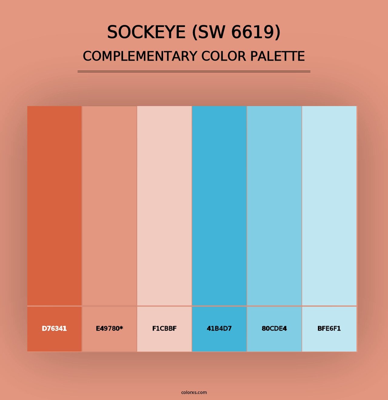 Sockeye (SW 6619) - Complementary Color Palette