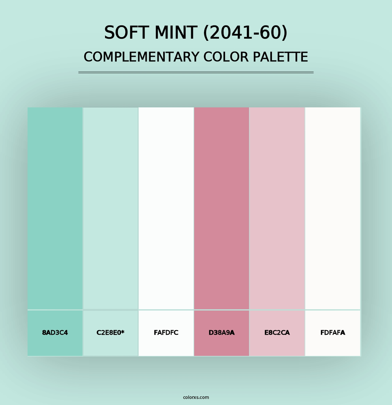 Soft Mint (2041-60) - Complementary Color Palette