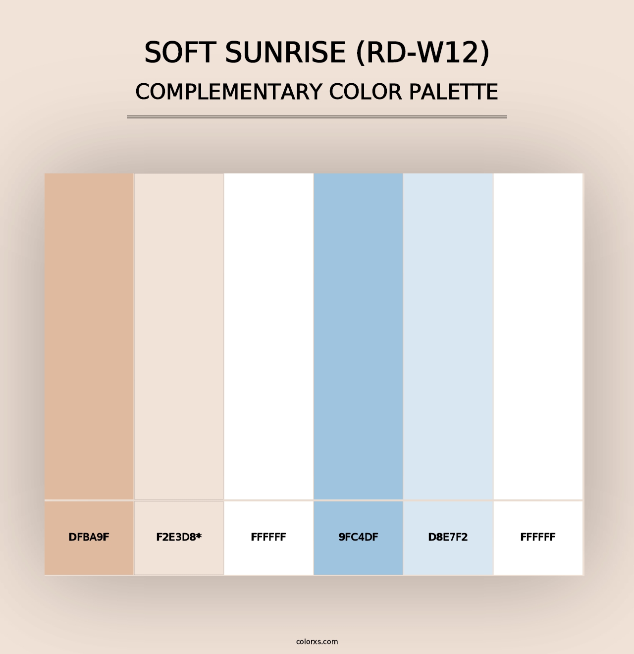 Soft Sunrise (RD-W12) - Complementary Color Palette