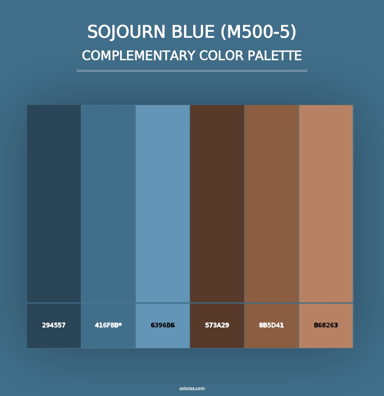 Sojourn Blue (M500-5) - Complementary Color Palette