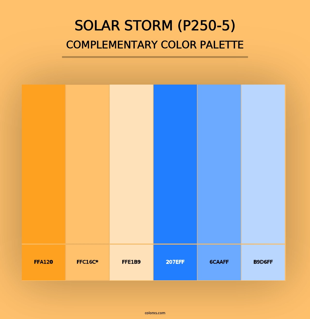 Solar Storm (P250-5) - Complementary Color Palette