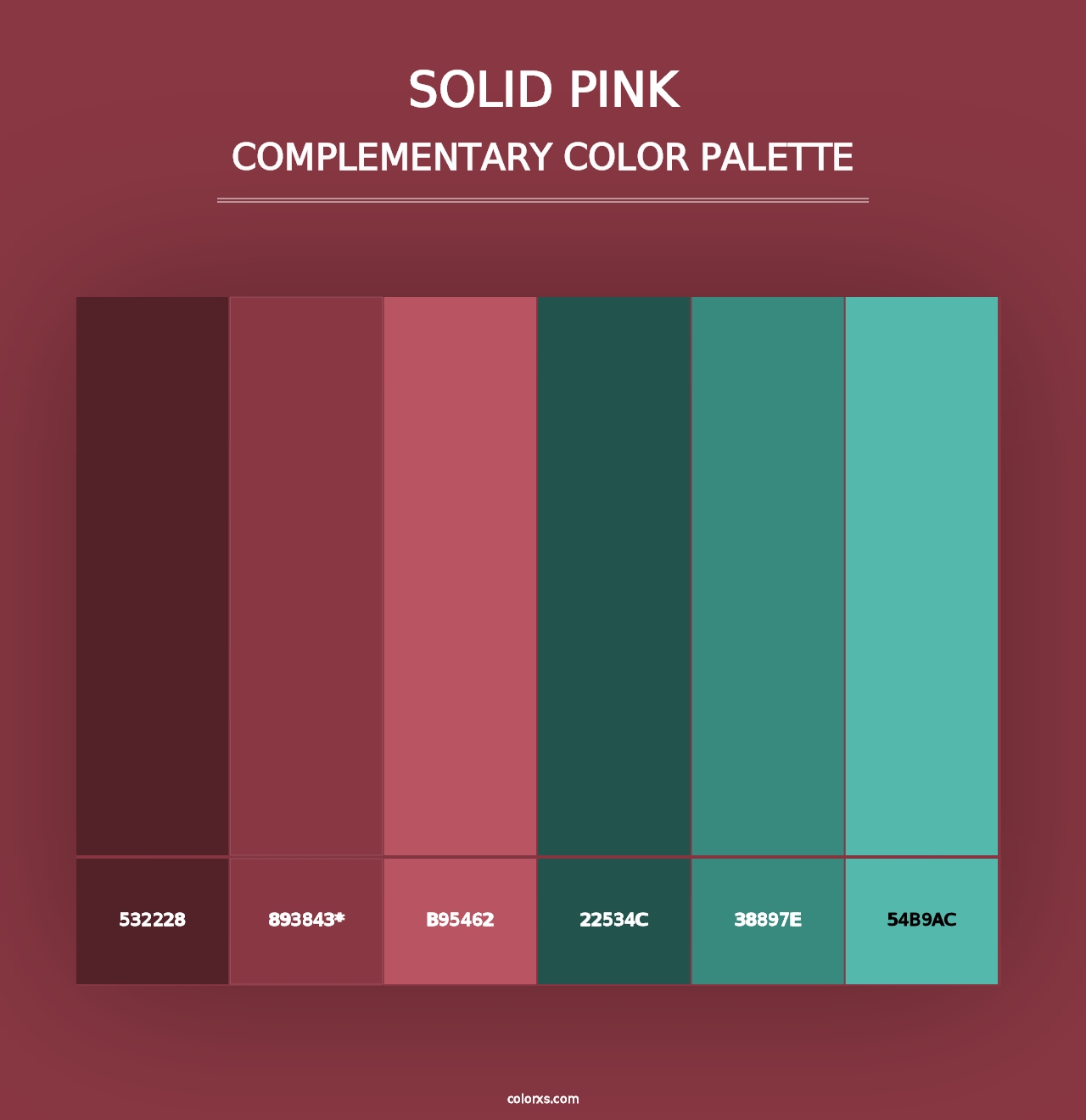 Solid pink - Complementary Color Palette