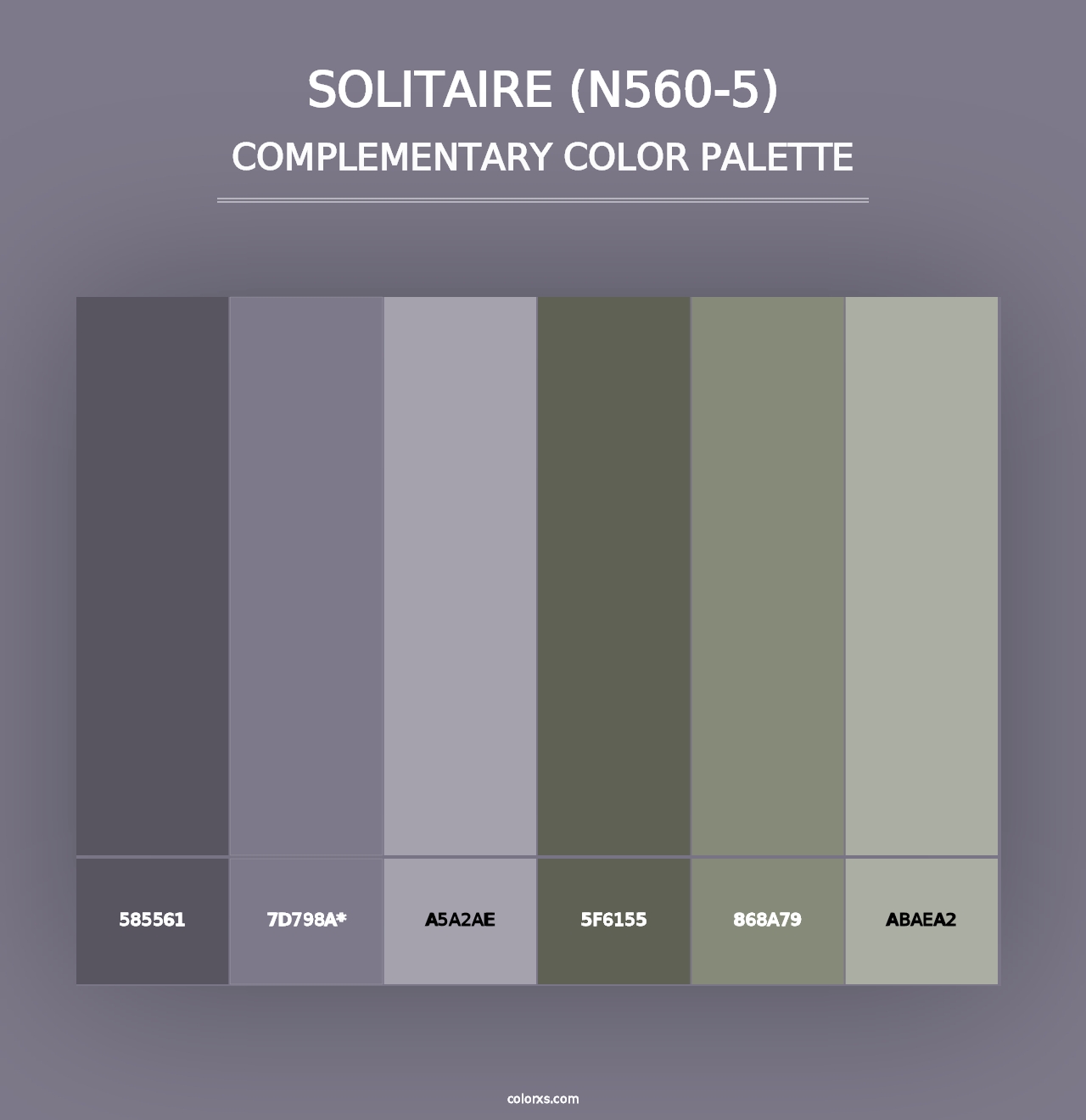 Solitaire (N560-5) - Complementary Color Palette