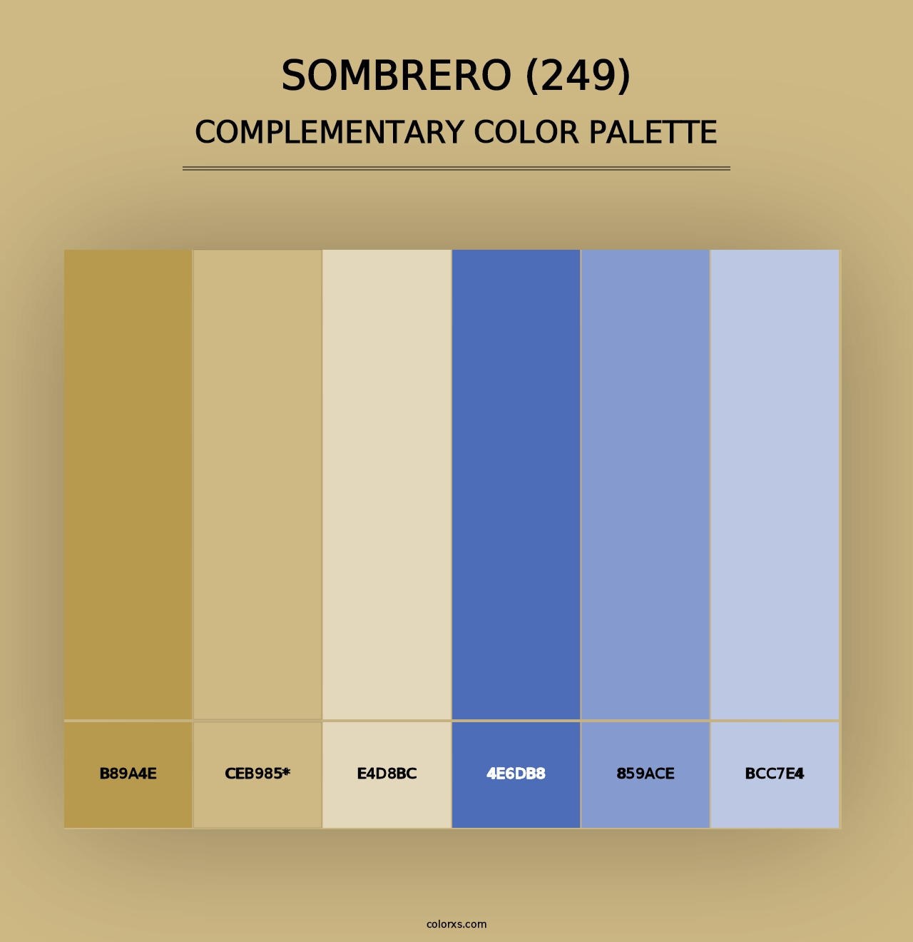 Sombrero (249) - Complementary Color Palette