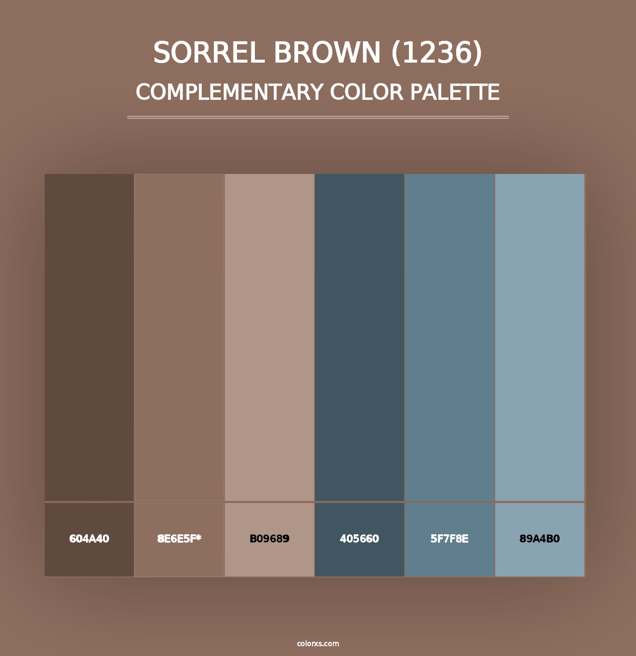 Sorrel Brown (1236) - Complementary Color Palette