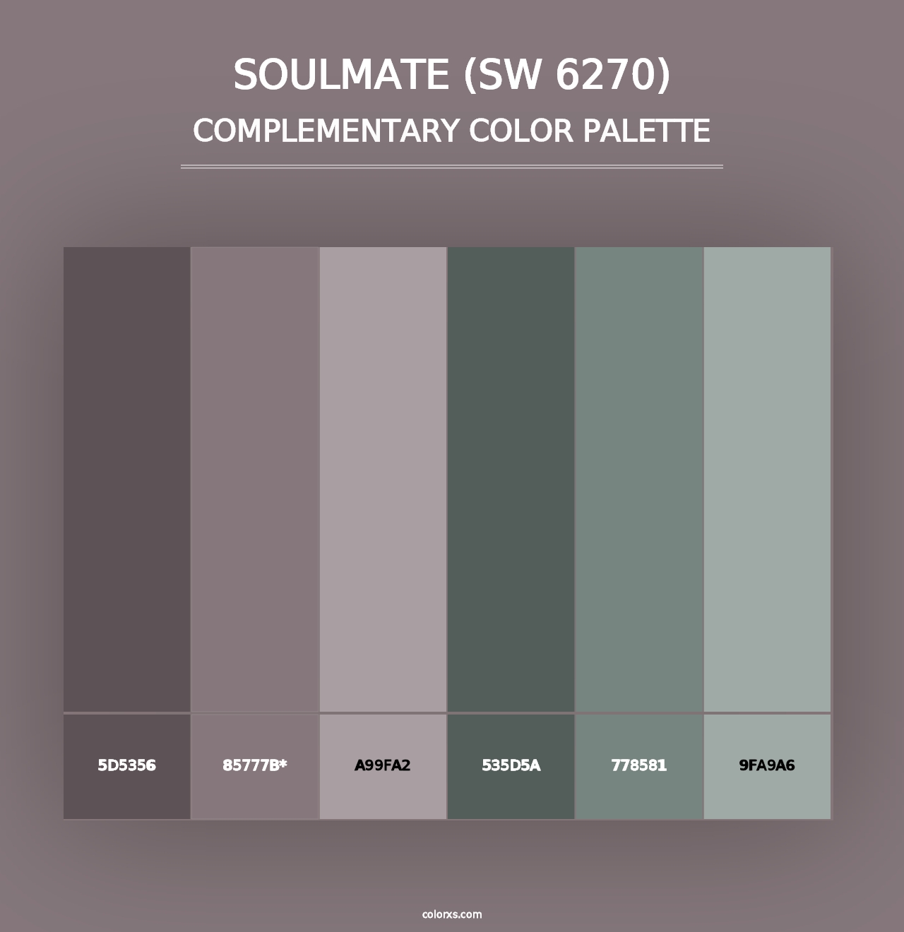 Soulmate (SW 6270) - Complementary Color Palette