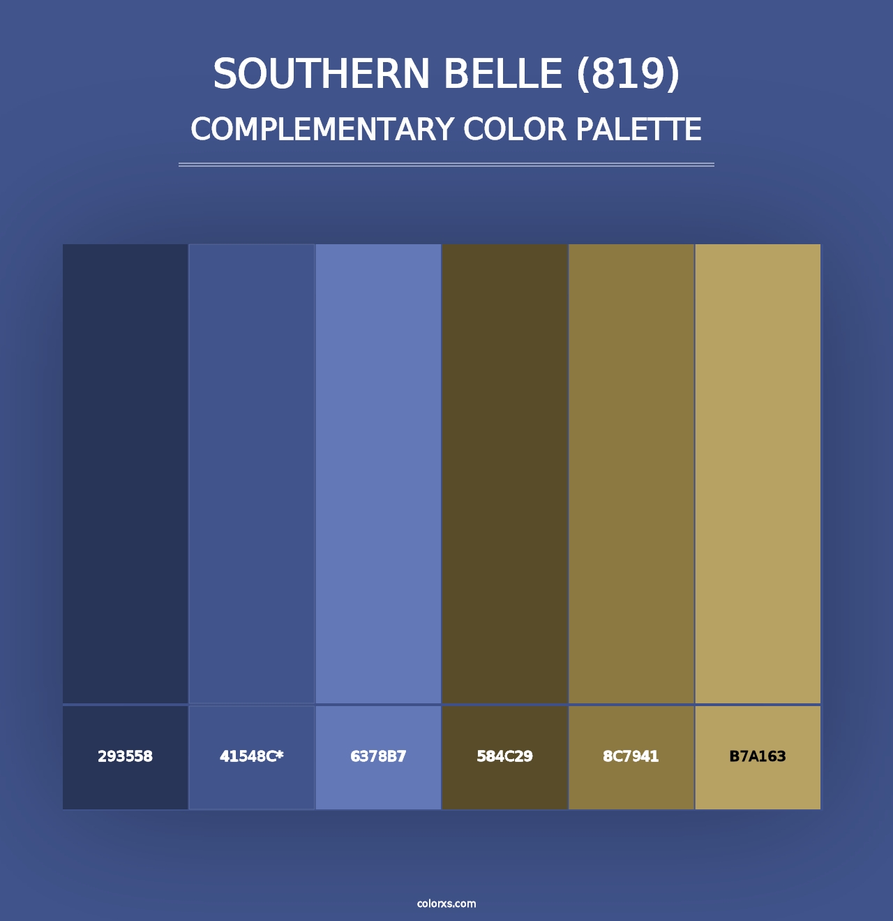 Southern Belle (819) - Complementary Color Palette