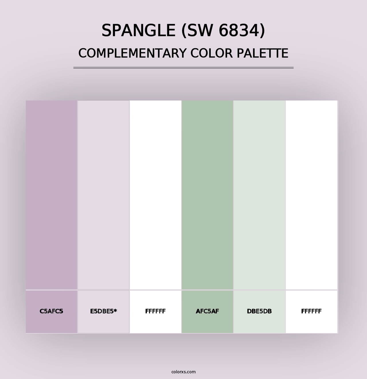 Spangle (SW 6834) - Complementary Color Palette