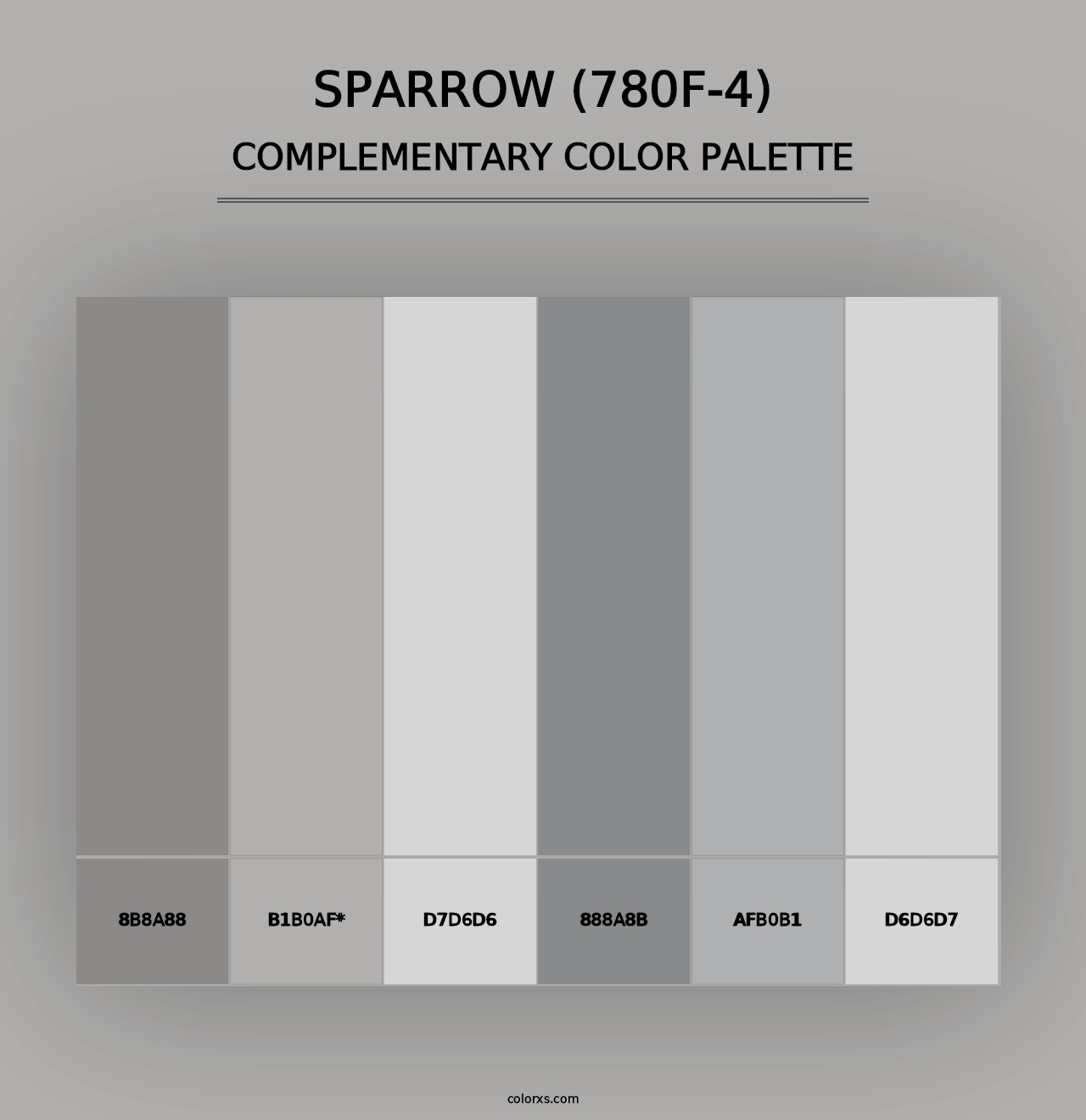 Sparrow (780F-4) - Complementary Color Palette