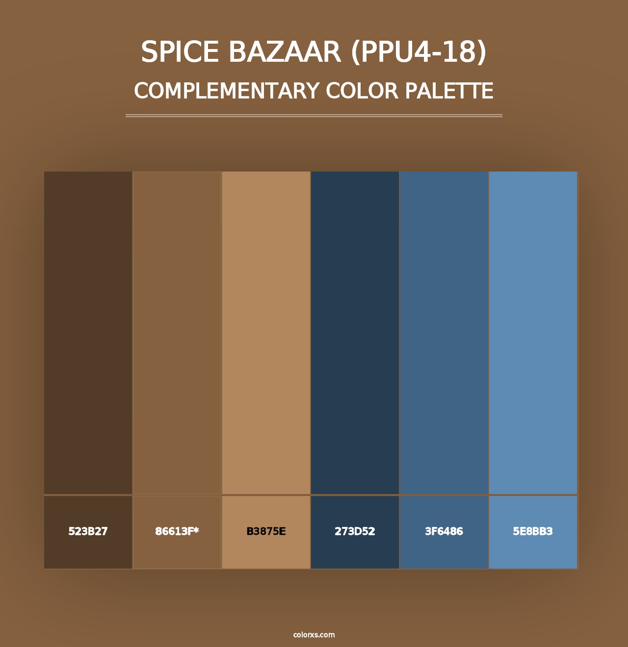 Spice Bazaar (PPU4-18) - Complementary Color Palette