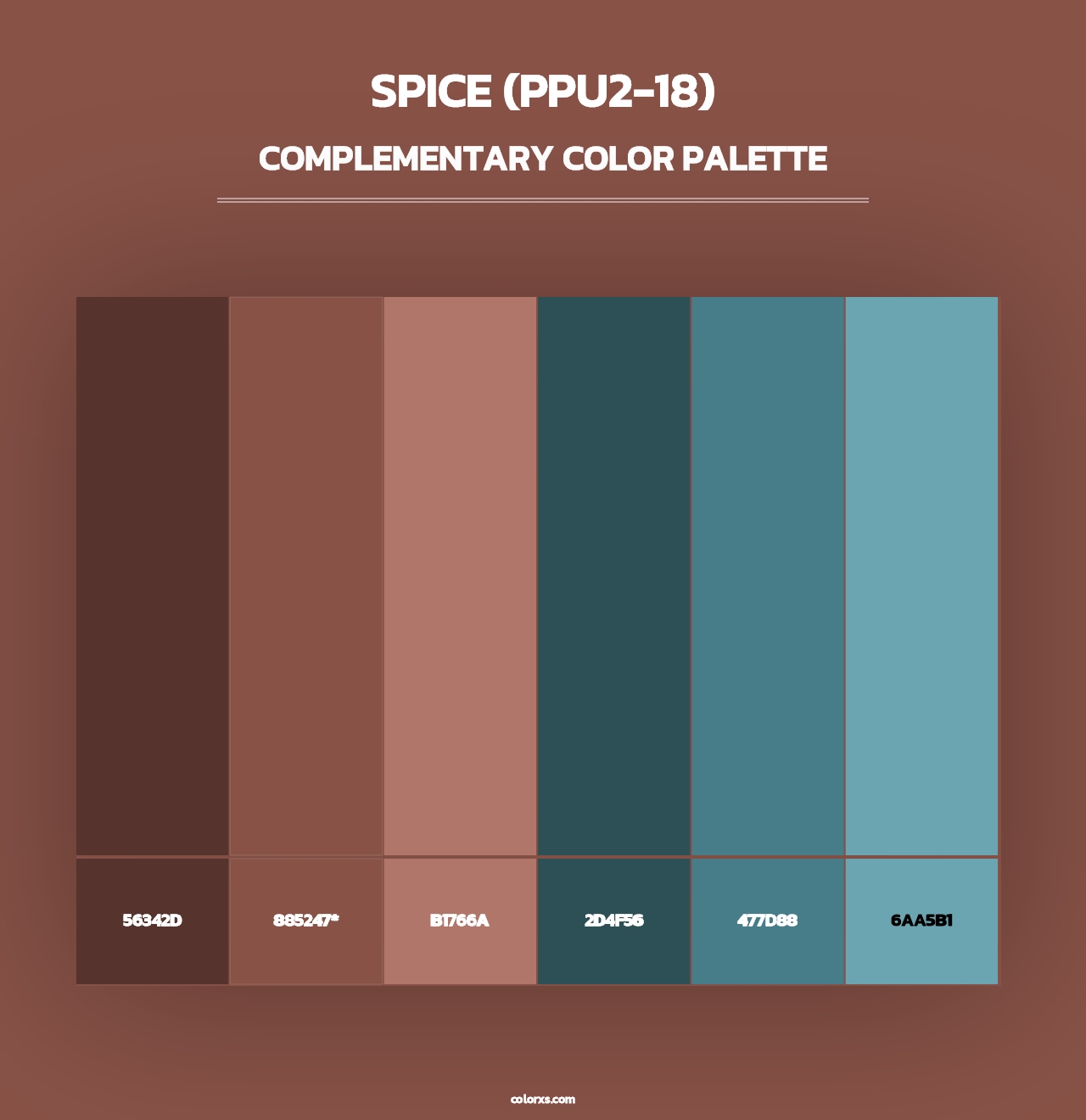 Spice (PPU2-18) - Complementary Color Palette