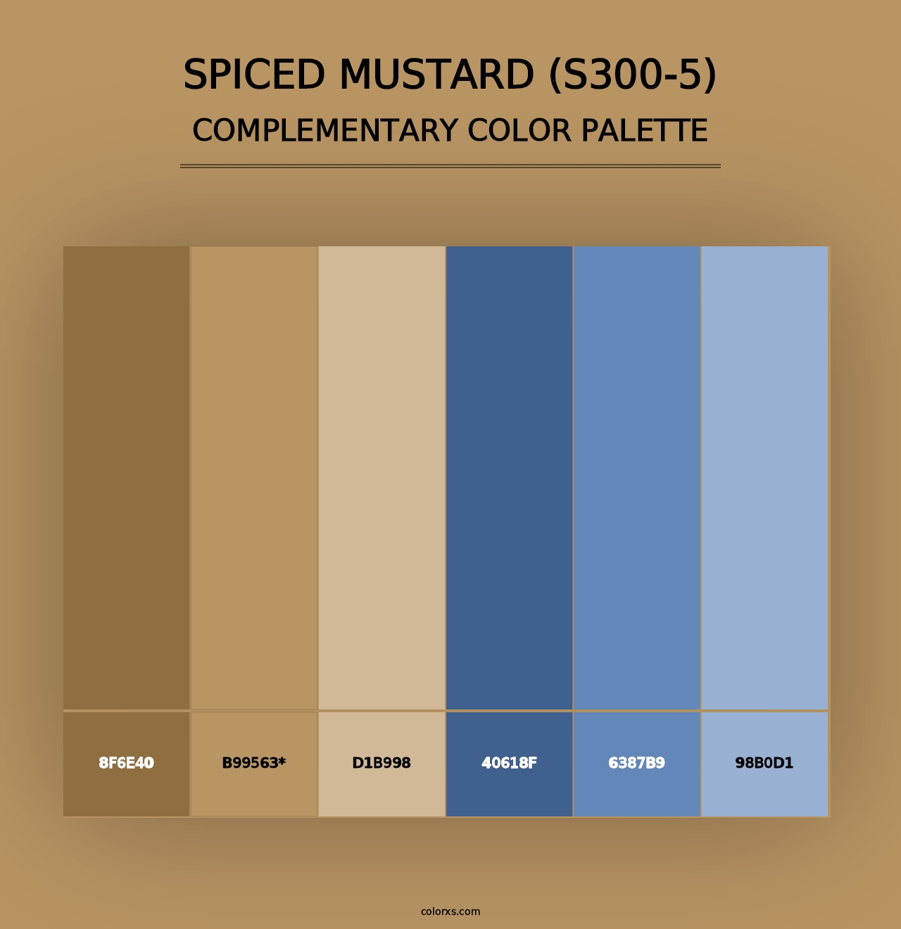 Spiced Mustard (S300-5) - Complementary Color Palette