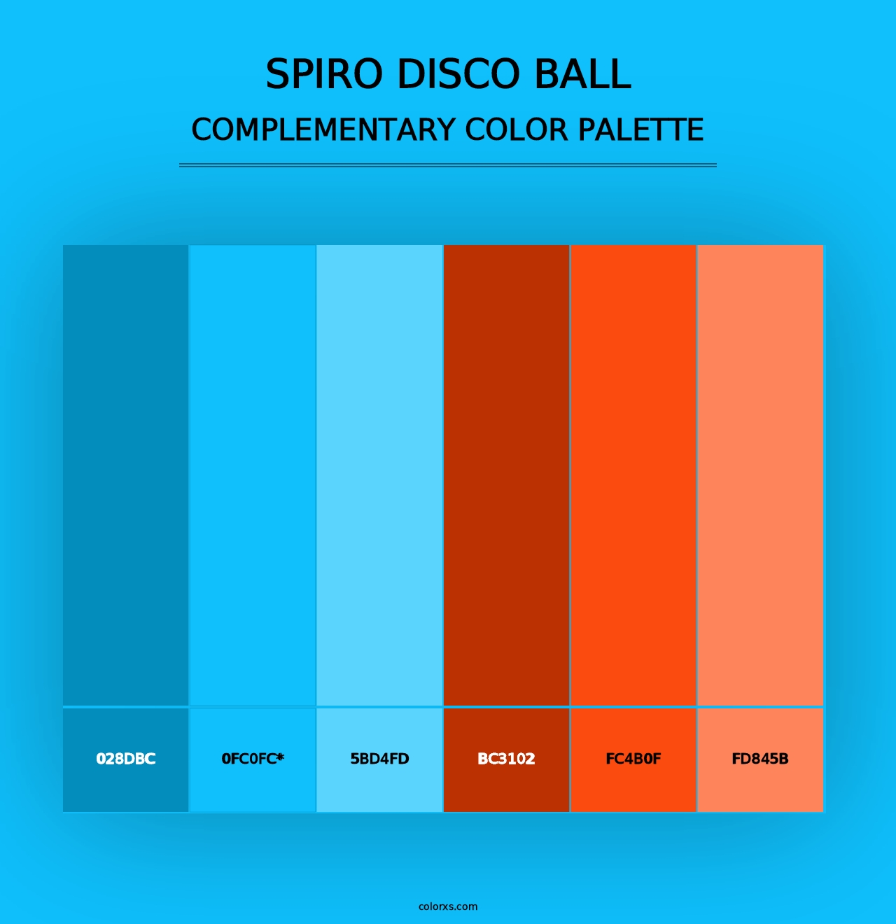 Spiro Disco Ball - Complementary Color Palette