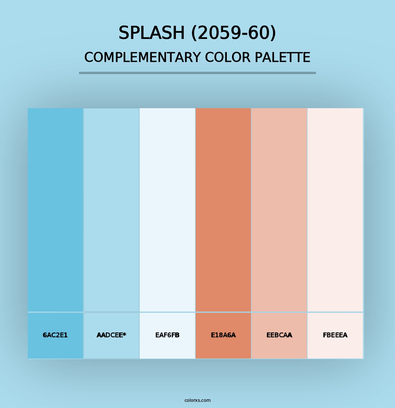 Splash (2059-60) - Complementary Color Palette