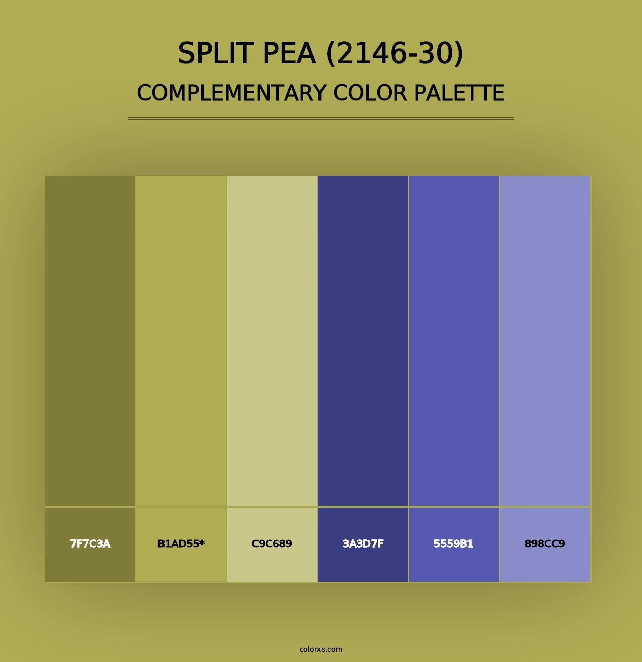 Split Pea (2146-30) - Complementary Color Palette