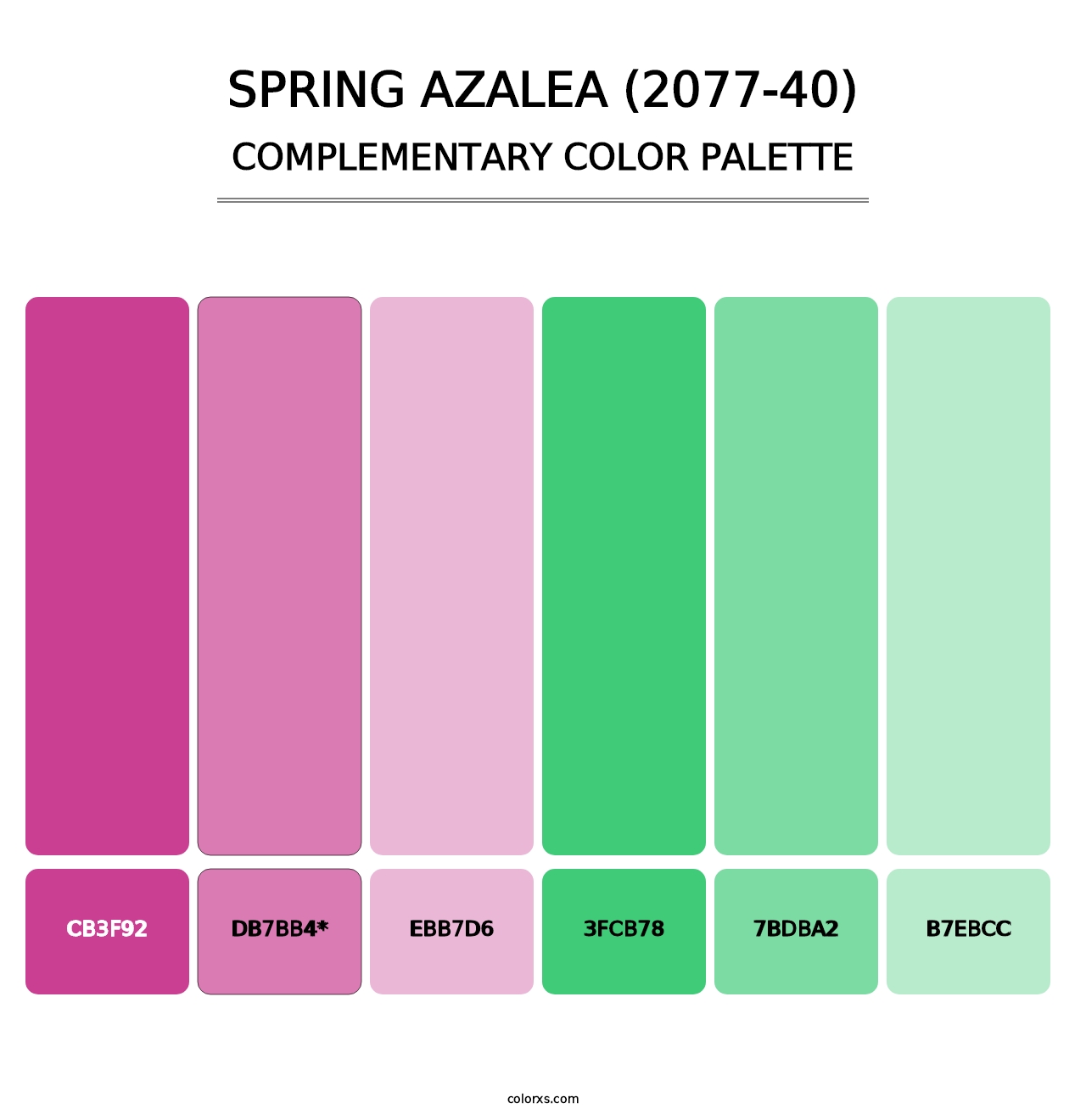 Spring Azalea (2077-40) - Complementary Color Palette